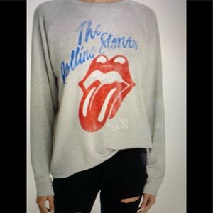 The Rolling Stones Distressed Gray Sweatshirt
